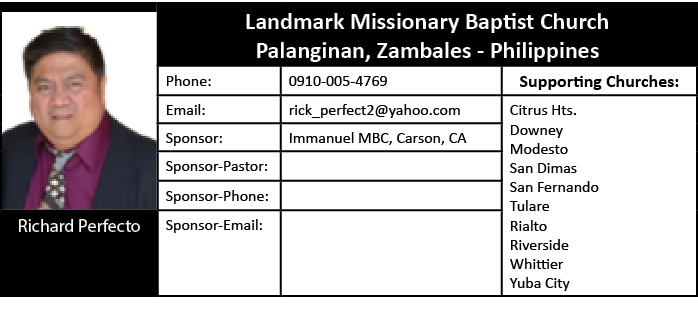 [object Rectangle],Landmark Missionary Baptist Church Palanginan, Zambales Philippines,Phone:,0910 005 4769,Supportin...