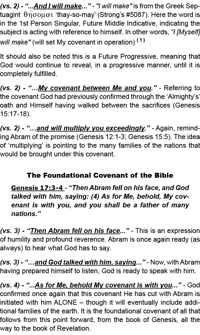 (vs. 2) “...And I will make...” \“I will make\" is from the Greek Septuagint qhvsomai ‘thay so may’ (Strong’s #5087)....