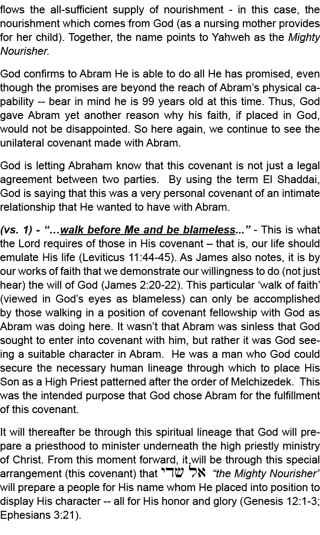 flows the all sufficient supply of nourishment in this case, the nourishment which comes from God (as a nursing mothe...