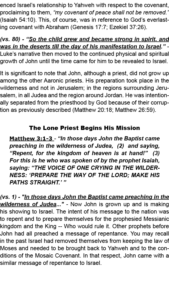 enced Israel’s relationship to Yahweh with respect to the covenant, proclaiming to them, “my covenant of peace shall ...