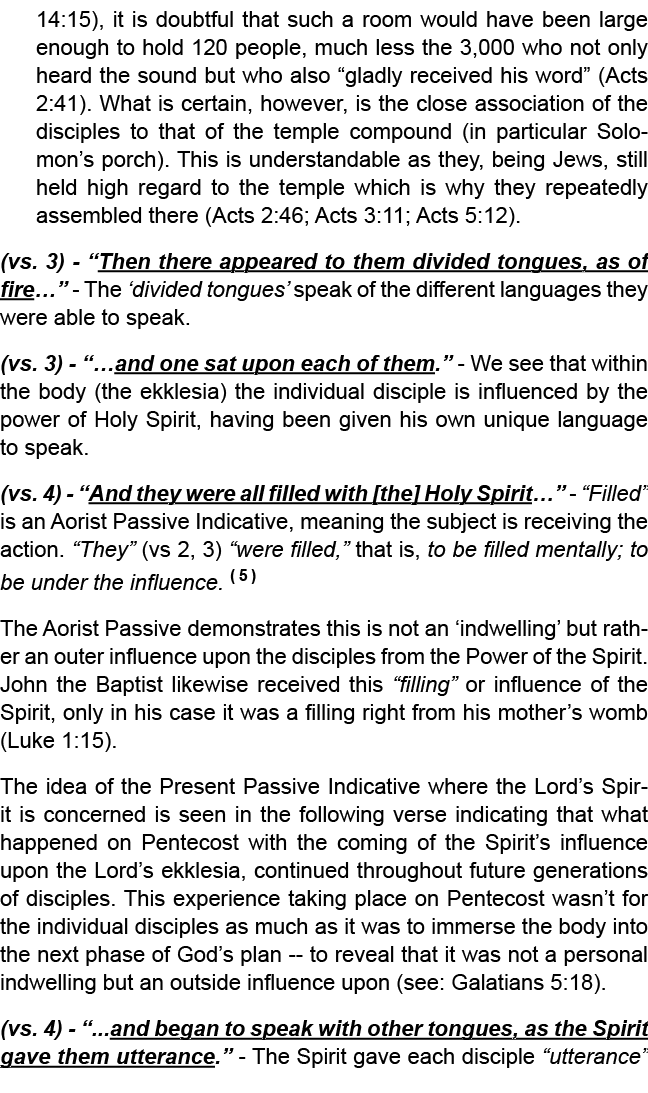 14:15), it is doubtful that such a room would have been large enough to hold 120 people, much less the 3,000 who not ...