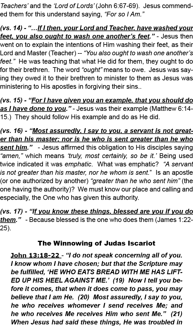 Teachers’ and the ‘Lord of Lords’ (John 6:67 69). Jesus commended them for this understand saying, “For so I Am.” (vs...