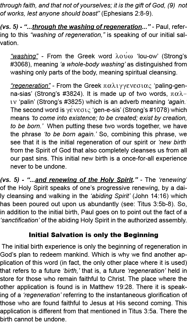 through faith, and that not of yourselves; it is the gift of God, (9) not of works, lest anyone should boast” (Ephesi...
