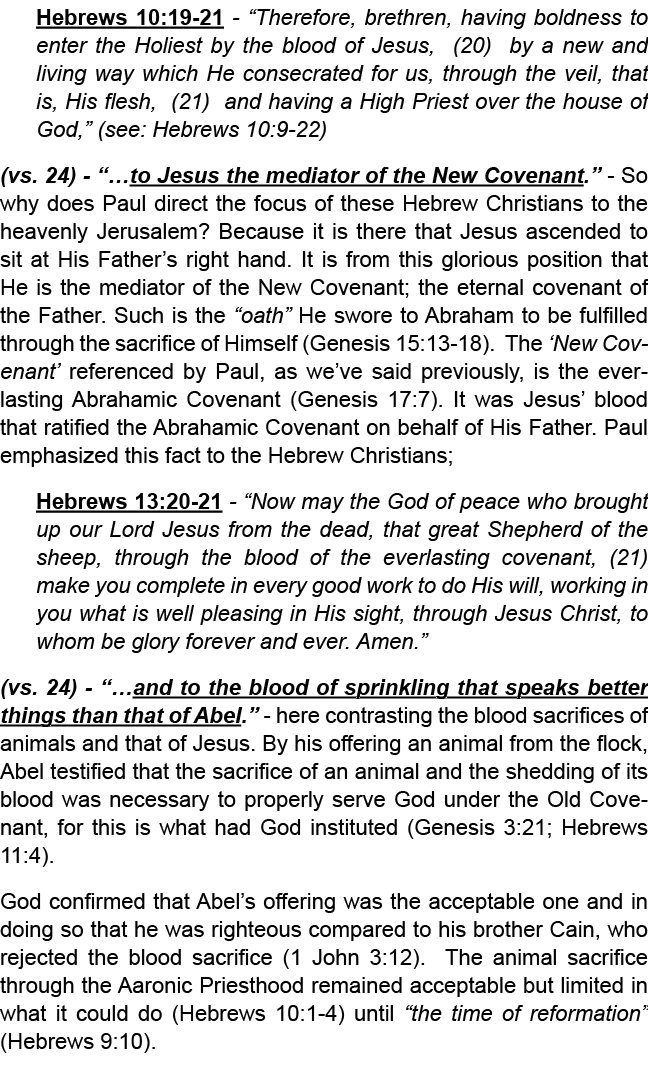 therefore come boldly to the throne of grace, that we may obtain mercy and find grace to help in time of need.” It is...