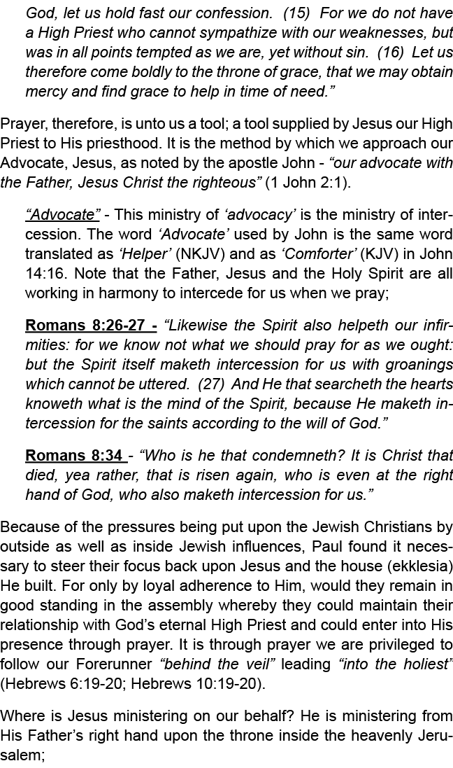 they needed to reassess Who Jesus was to God, first of all, then to themselves. Paul had no problem reminding them of...