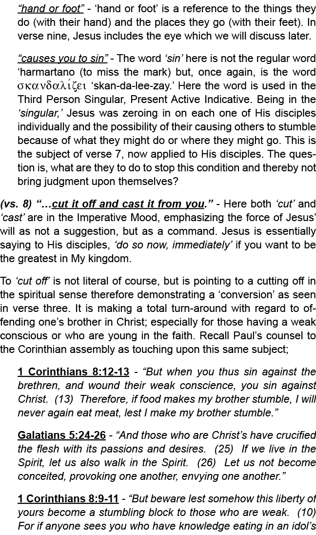 “hand or foot” ‘hand or foot’ is a reference to the things they do (with their hand) and the places they go (with the...