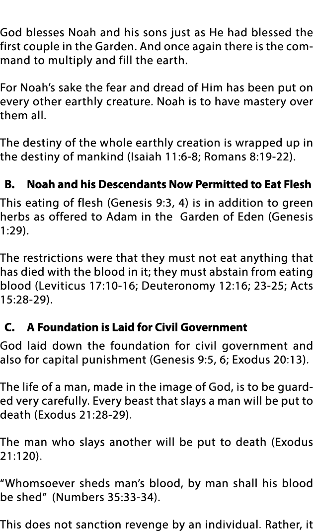  God blesses Noah and his sons just as He had blessed the first couple in the Garden  And once again there is the com   