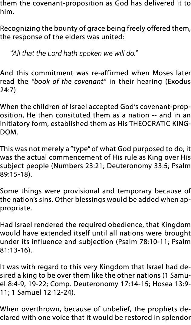 them the covenant-proposition as God has delivered it to him  Recognizing the bounty of grace being freely offered th   