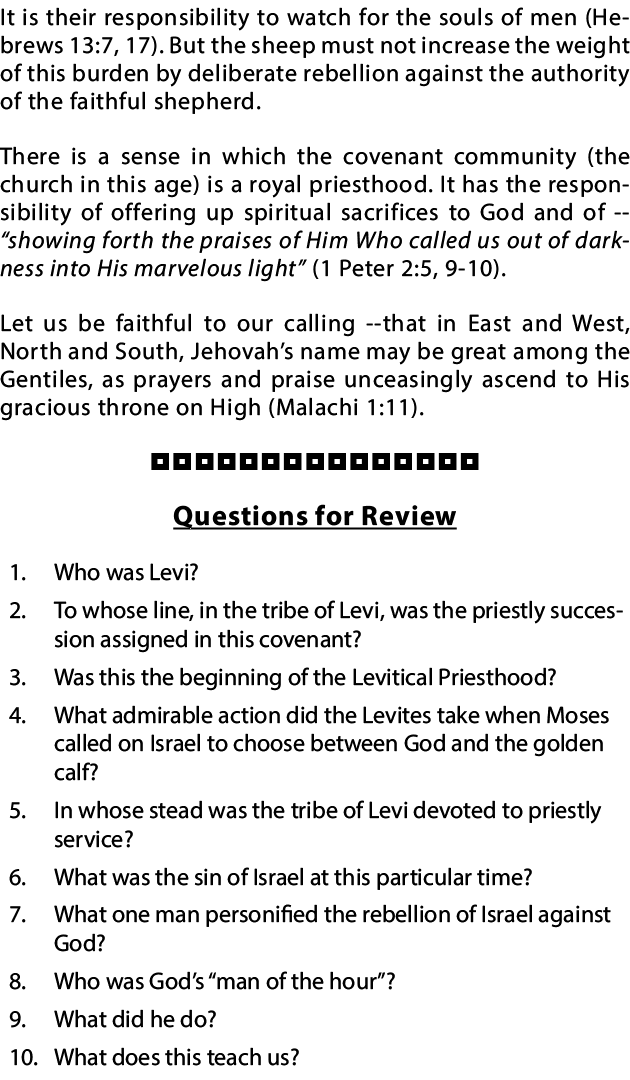 It is their responsibility to watch for the souls of men (Hebrews 13:7, 17)  But the sheep must not increase the weig   