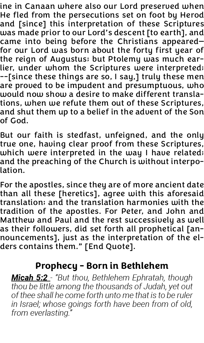 ine in Canaan where also our Lord preserved when He fled from the persecutions set on foot by Herod and  since  this    