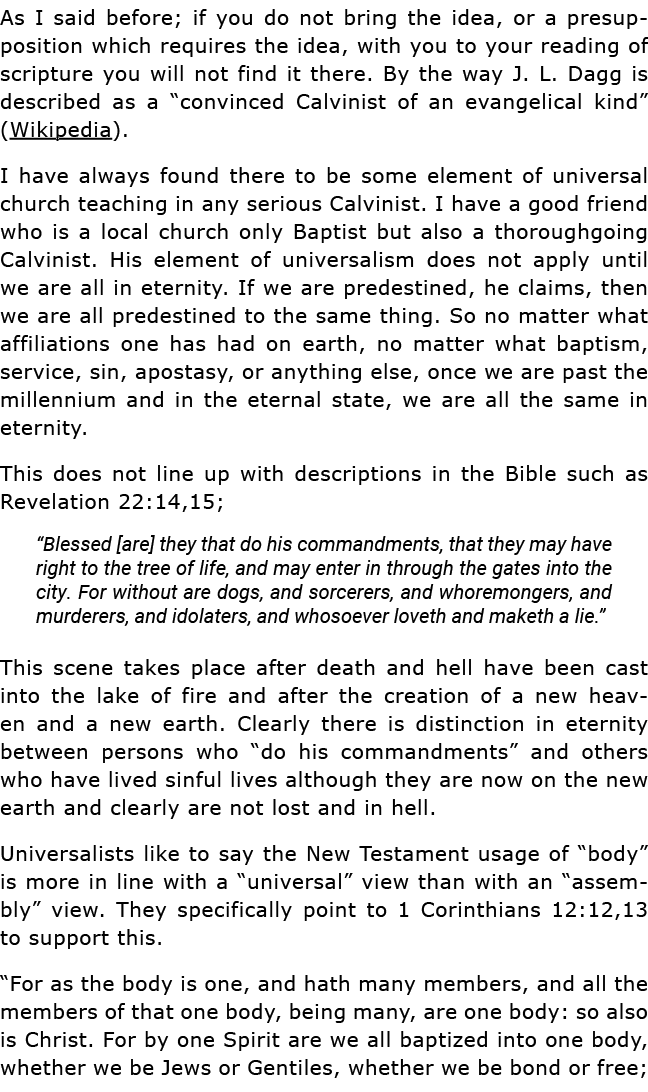 As I said before; if you do not bring the idea, or a presupposition which requires the idea, with you to your reading   