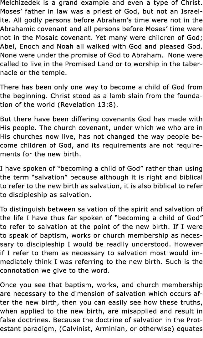 Melchizedek is a grand example and even a type of Christ  Moses  father in law was a priest of God, but not an Israel   